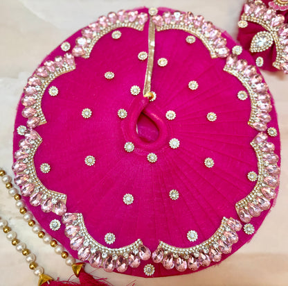 Magenta Laddu Gopal Dress (4 Piece Set)