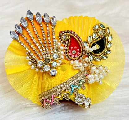 Auspicious Festive Special - Yellow Parrot Laddu Gopal Dress