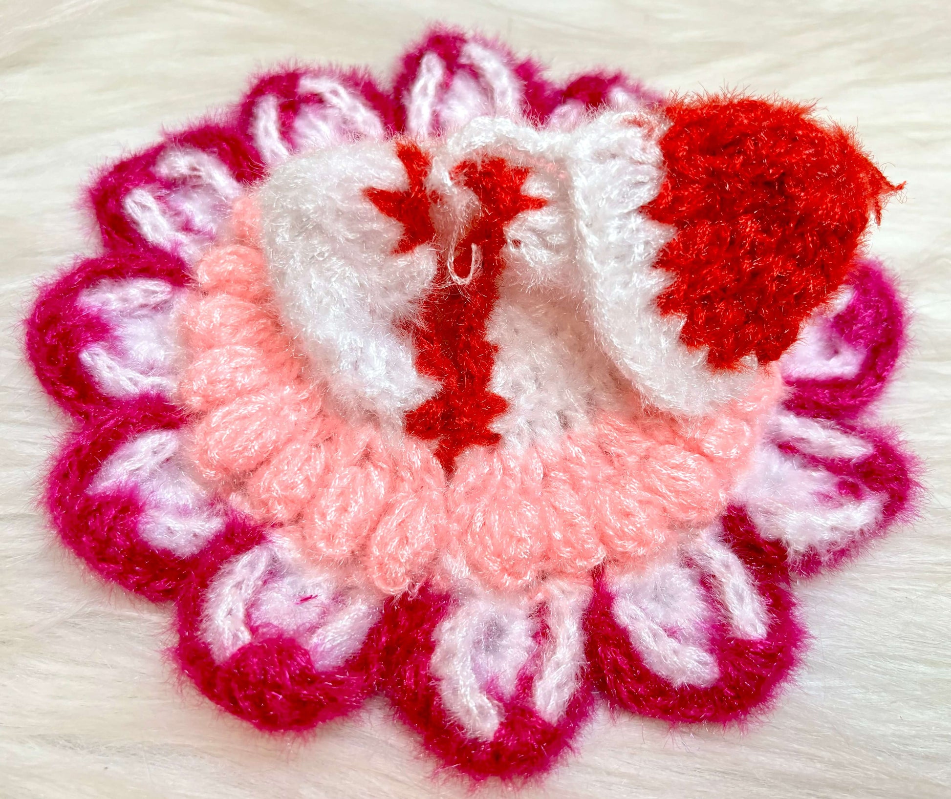 Pink Woollen Laddu Gopal Dress with Woollen Cap