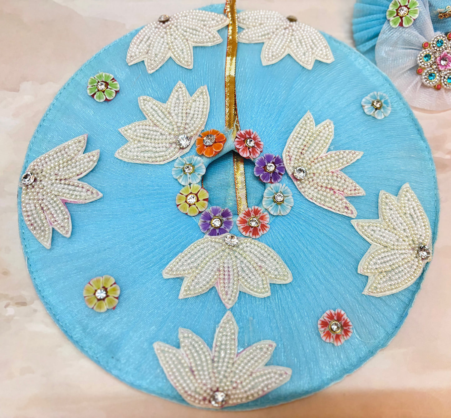 Pastel Blue Laddu Gopal Dress