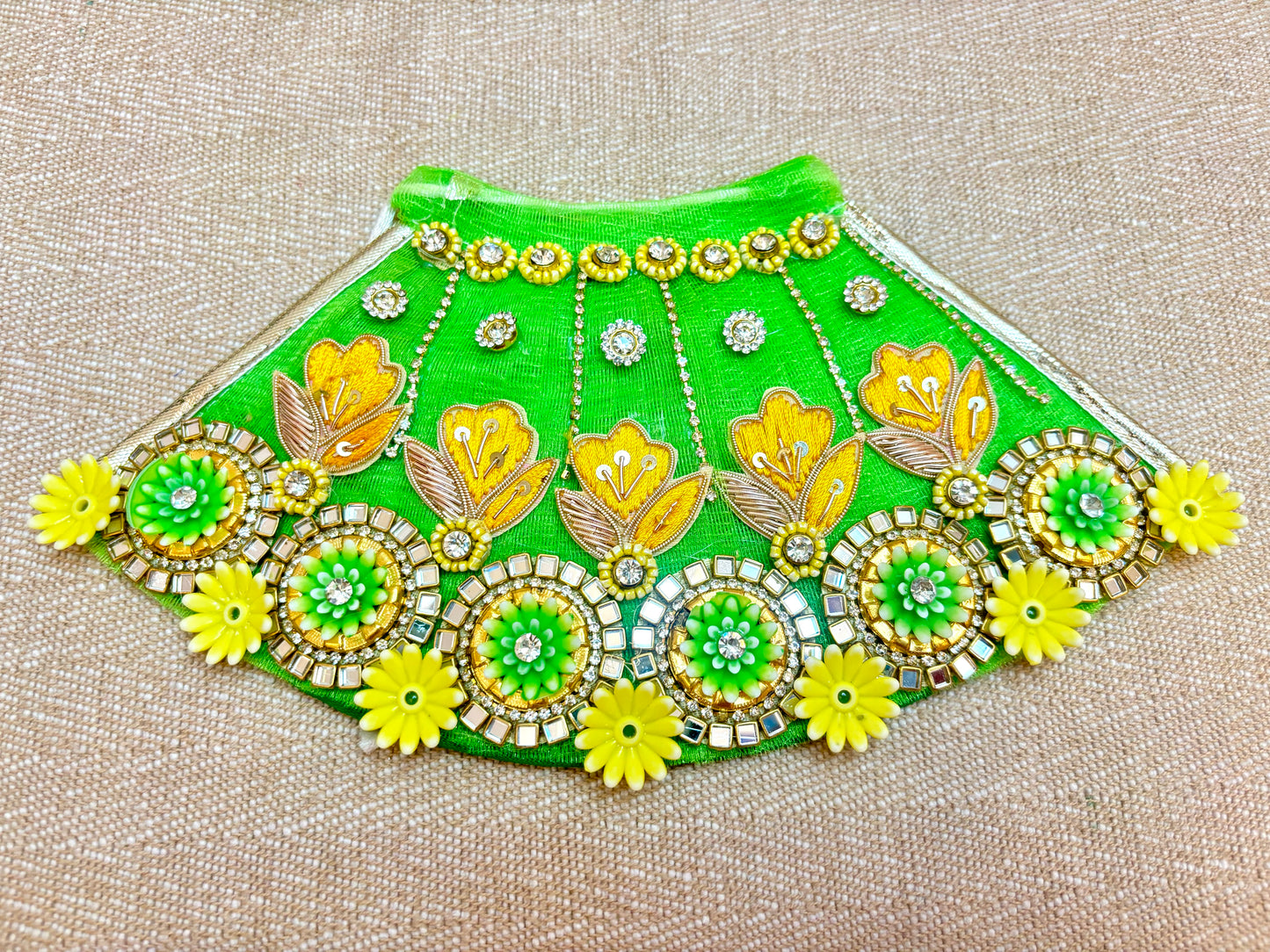 Mata Rani Green Lehenga,Choli & Duppatta - 3 piece set