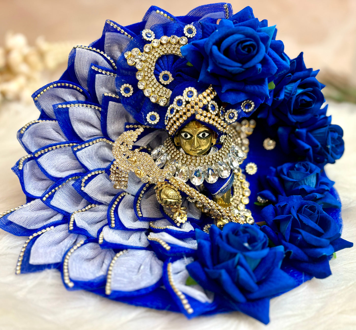 Blue Rose Laddu Gopal Dress