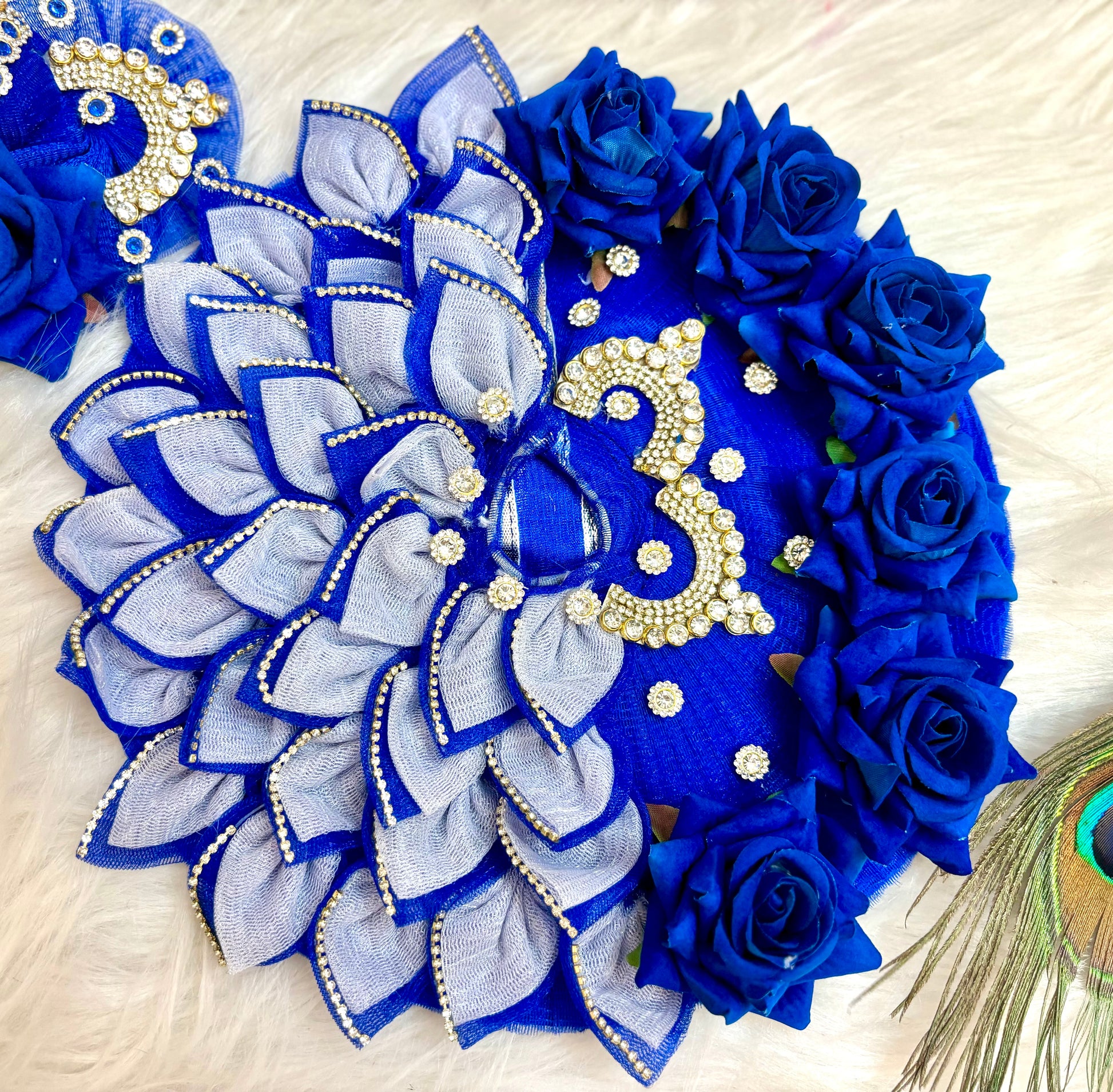 Blue Rose Laddu Gopal Dress