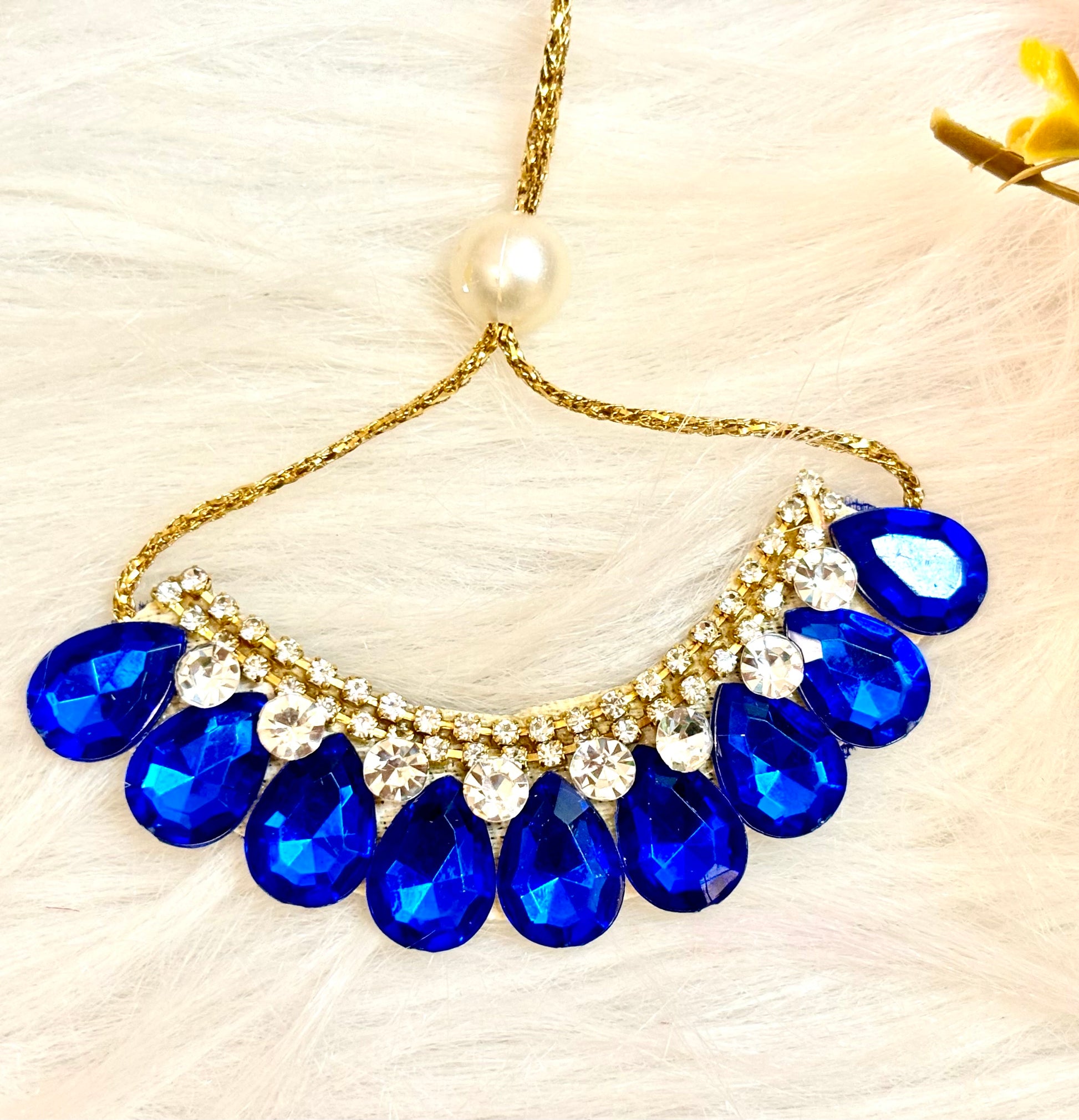 Blue Stone Necklace / Haar  for laddu gopal ji