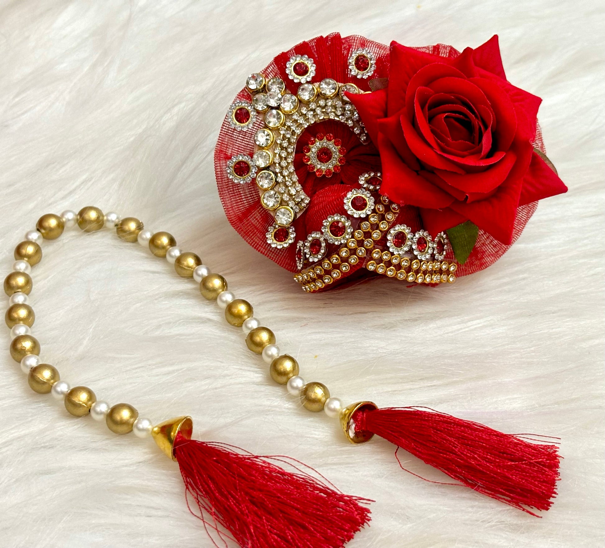 Red Rose Laddu Gopal Dress