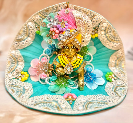 Sea Green Laddu Gopal Dress