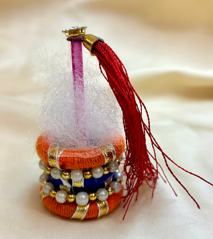 Small decorated Matki for Laddu Gopal Ji