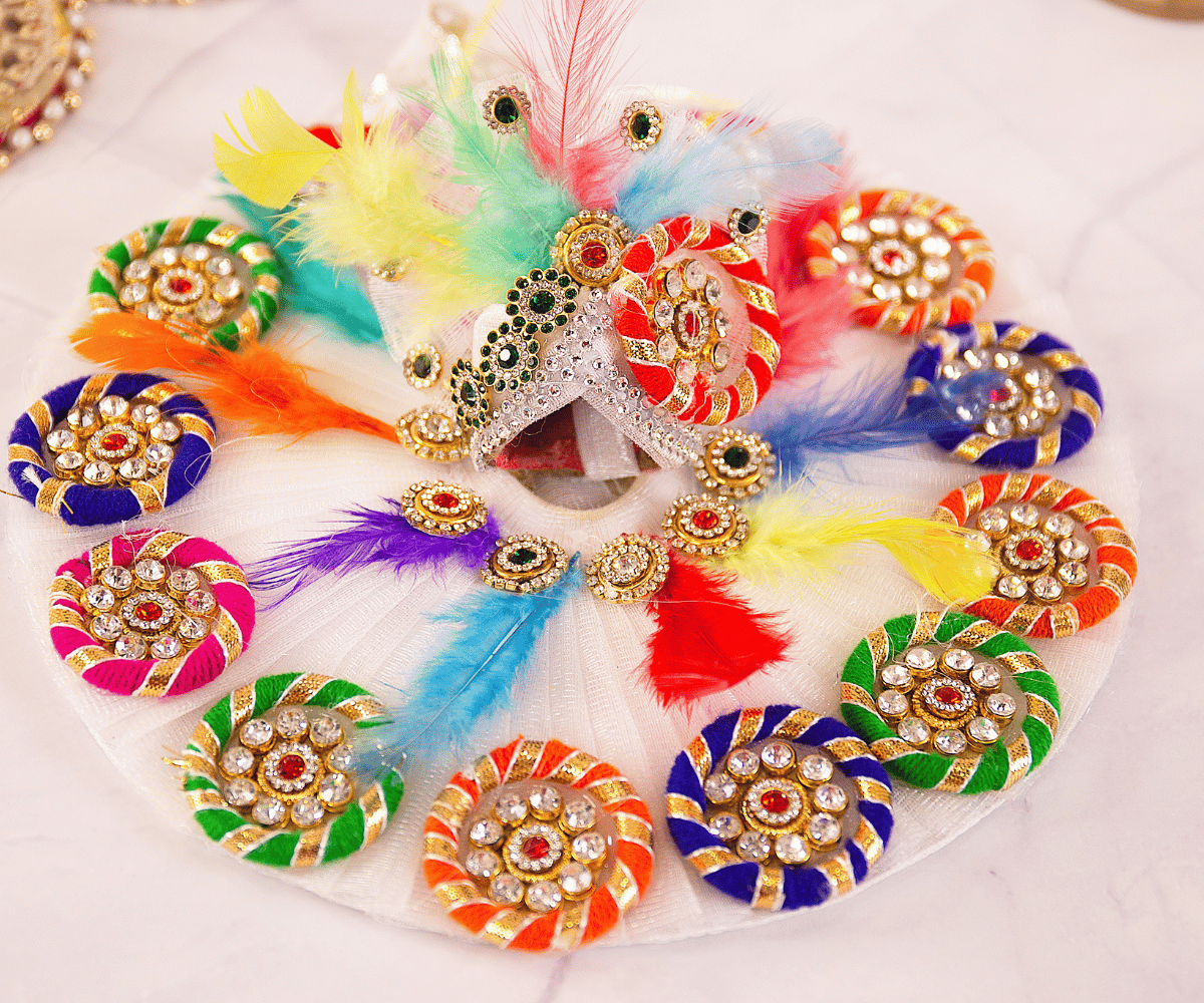 Feather Laddu Gopal Dress