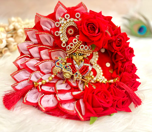 Red Rose Laddu Gopal Dress