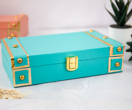 Teal Medium Trunk Box